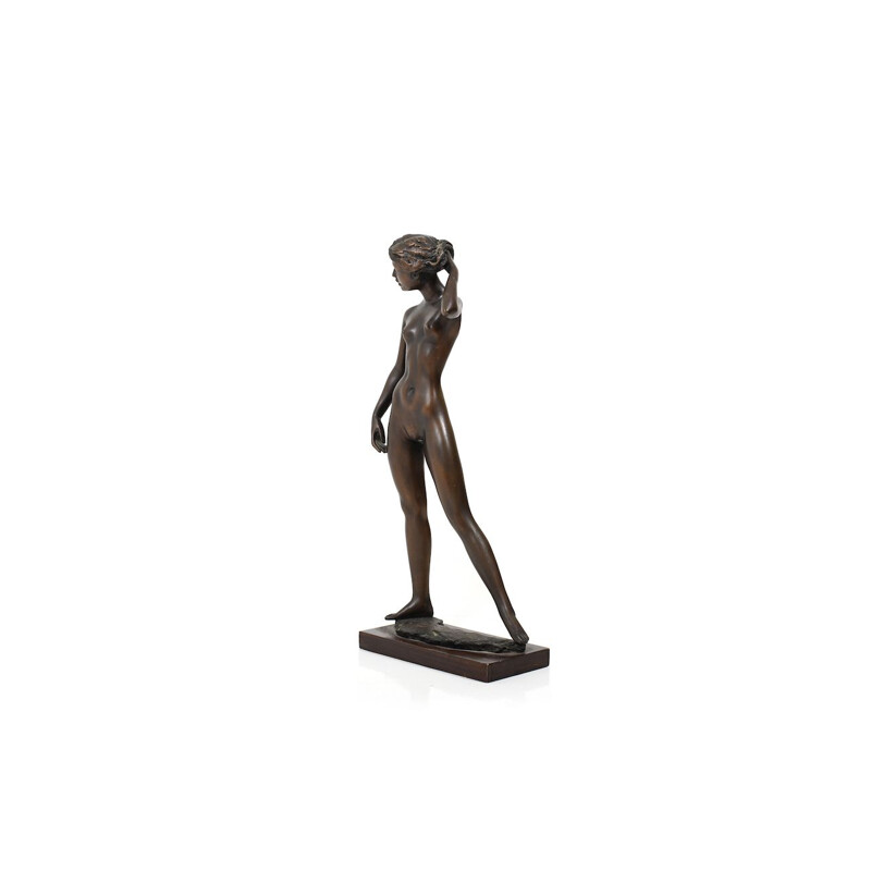 Sculpture vintage en bronze par Erwin A. Scinzel