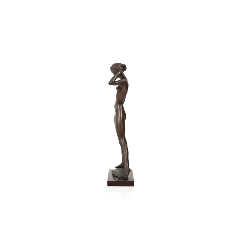 Vintage Nude bronze Sculpture by Erwin A. Scinzel
