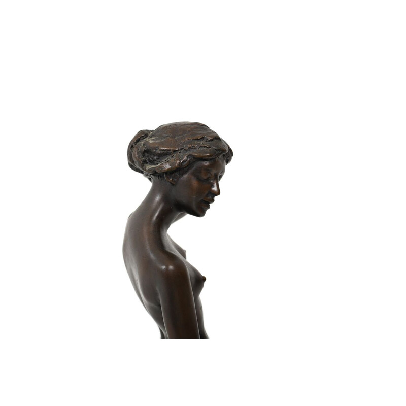 Vintage Nude bronze Sculpture by Erwin A. Scinzel