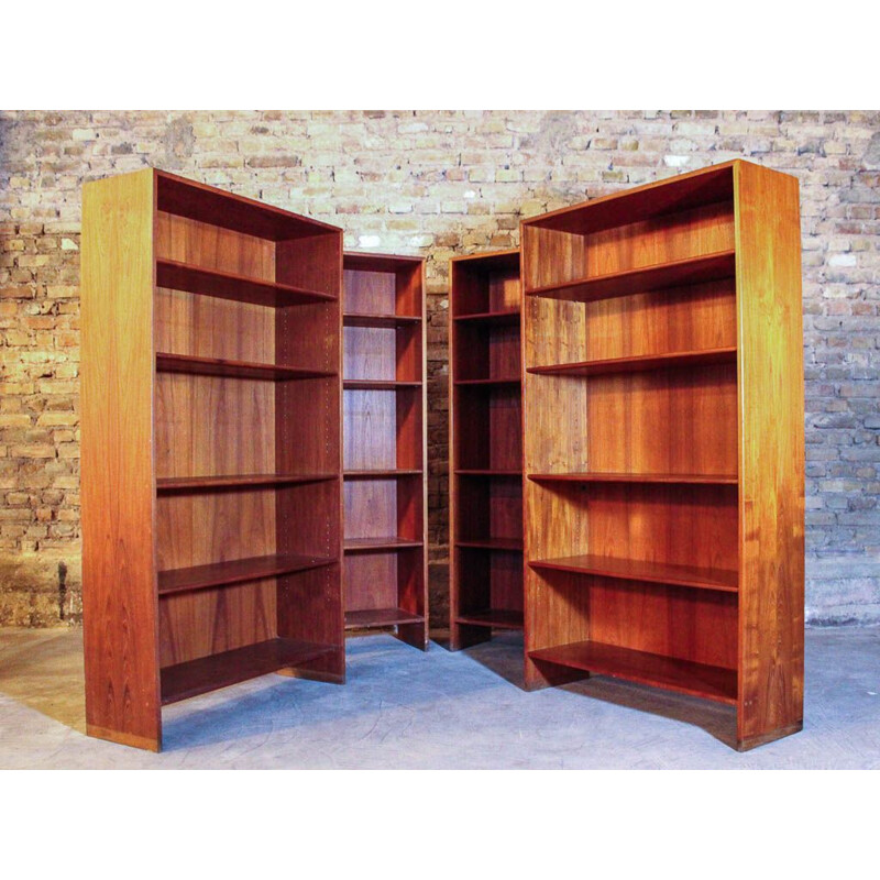 Vintage teak bookcase by Børge Mogensen for Karl Andersson & Söner, 1950s