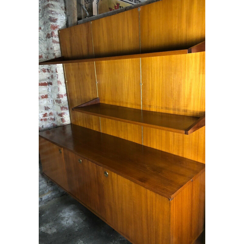 Vintage modular bookcase by Louis Paolozzi, 1950s