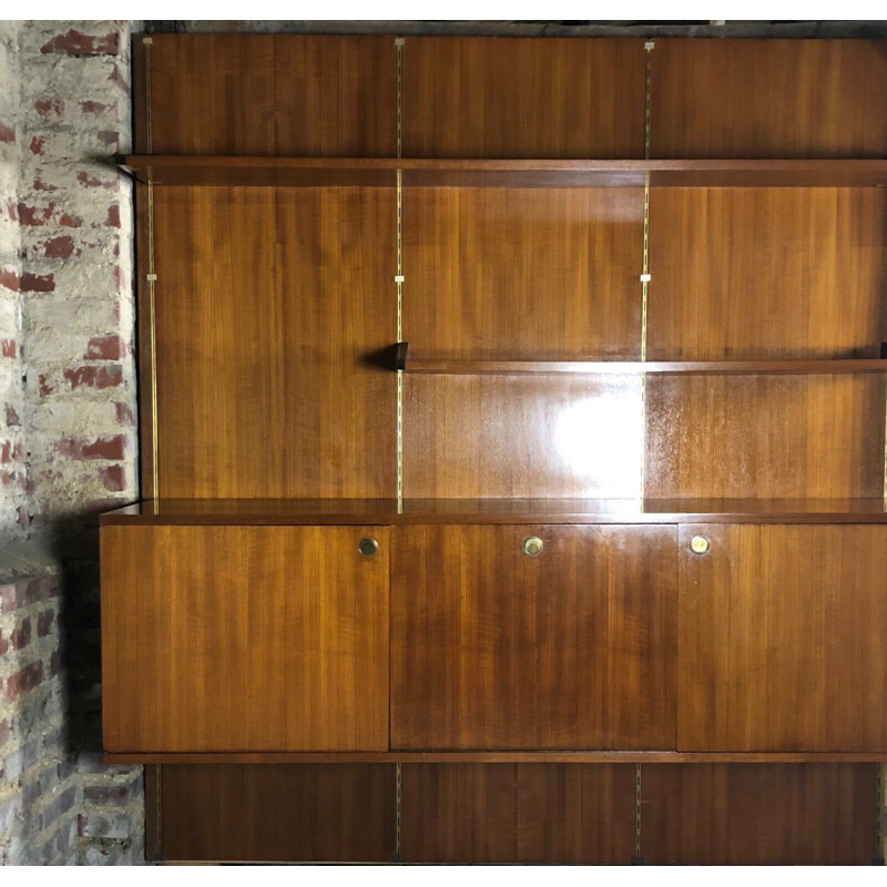 Vintage modular bookcase by Louis Paolozzi, 1950s