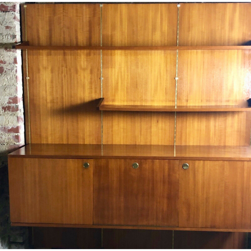 Vintage modular bookcase by Louis Paolozzi, 1950s