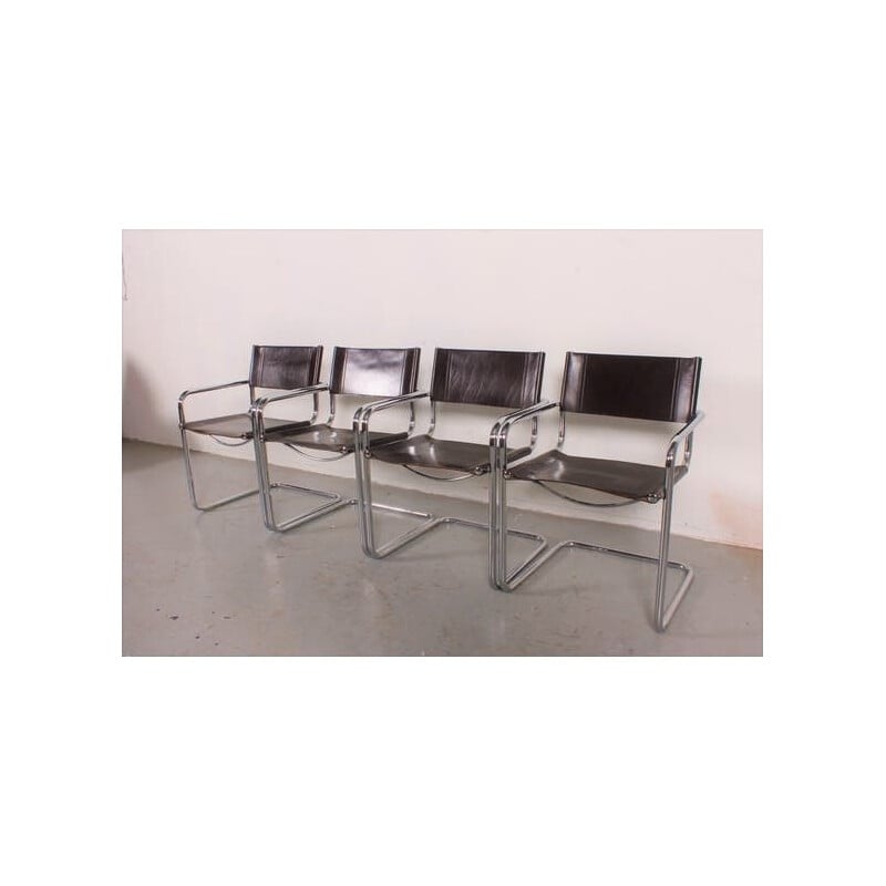 Set of 4 Vintage S34 chairs by Mart Stam, 1980s