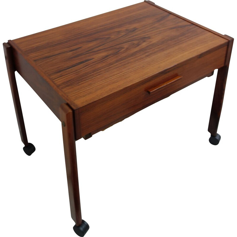 Vintage rosewood sewing table, Denmark, 1960s