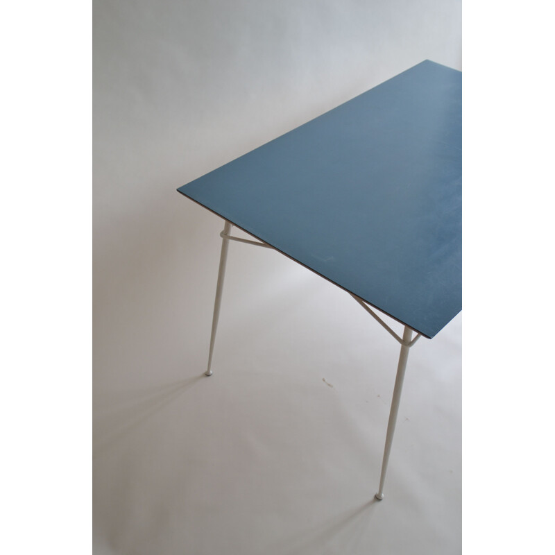 Vintage-Tisch aus Holz und Metall von Henri Lancel für Primavera, 1950
