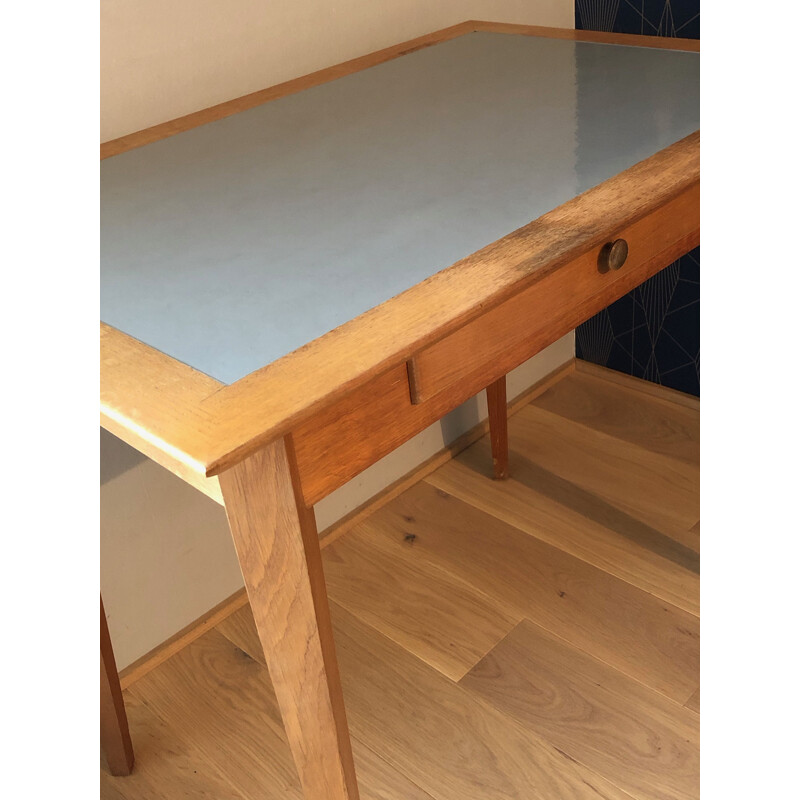 Vintage oak desk, 1950s