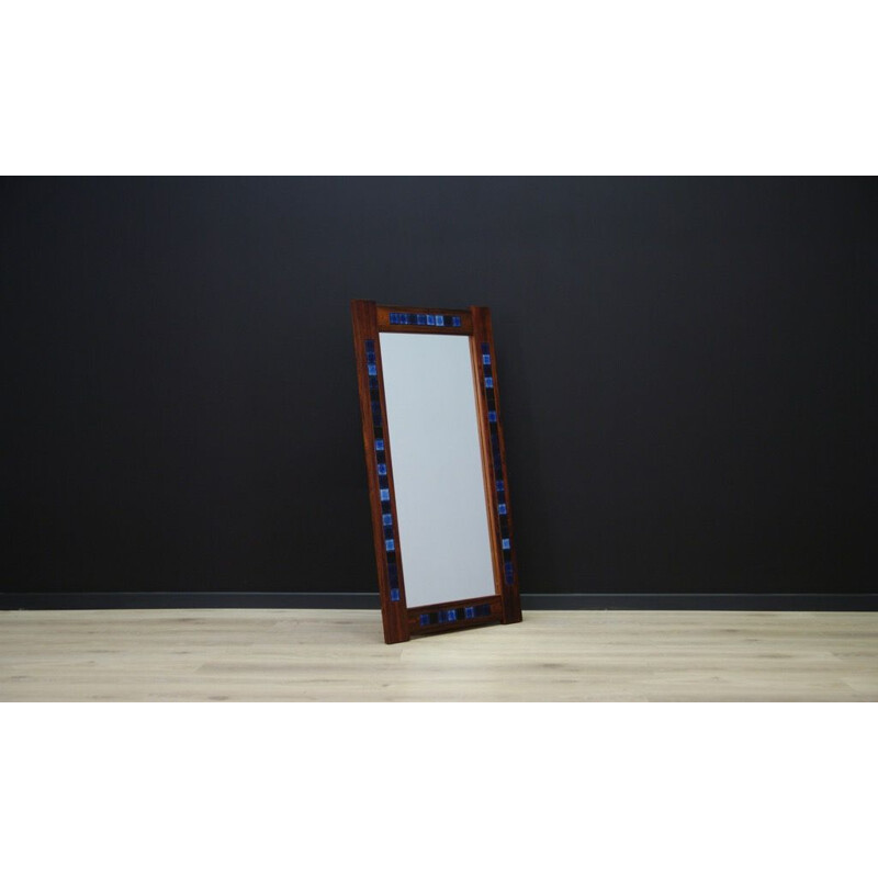 Vintage Danish miror in rosewood - 1970