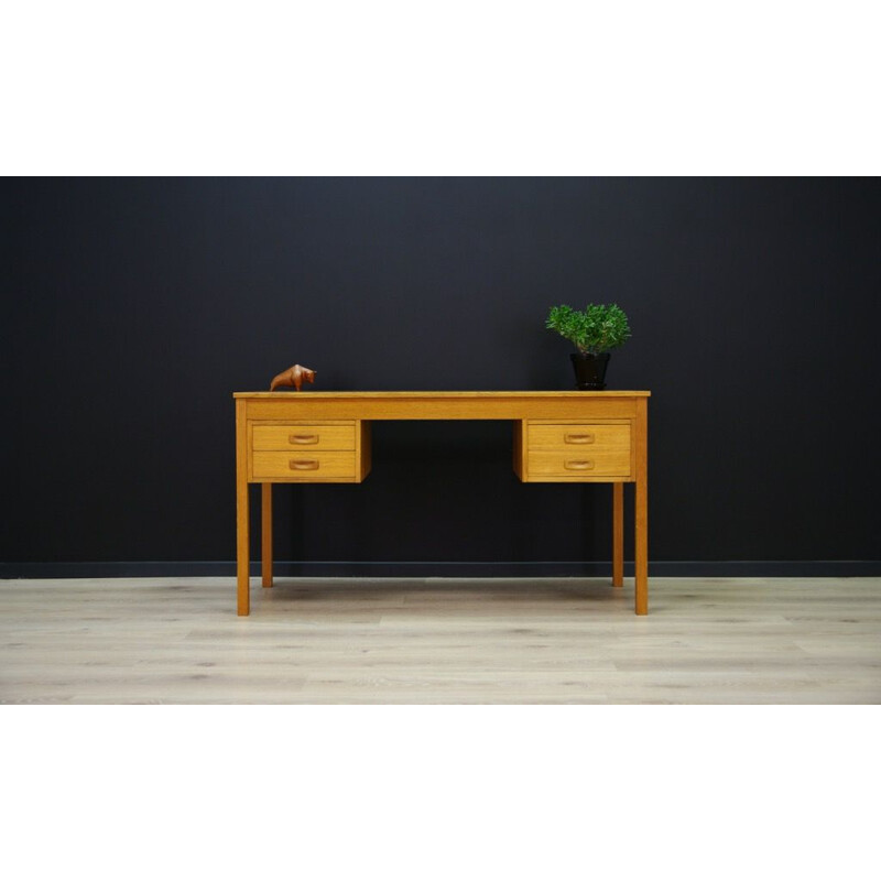 Vintage writing desk in ash - 1960