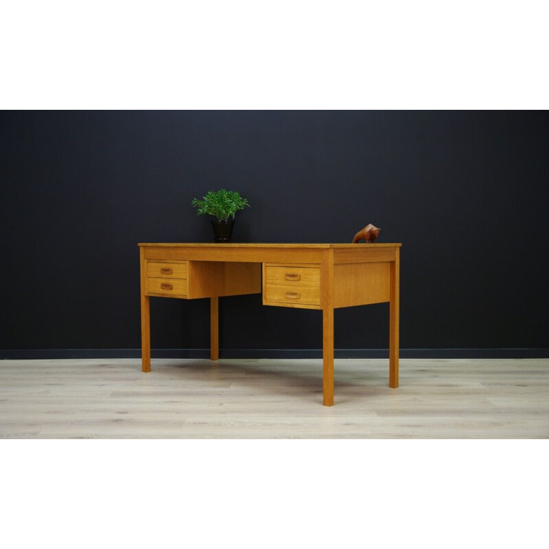 Vintage writing desk in ash - 1960