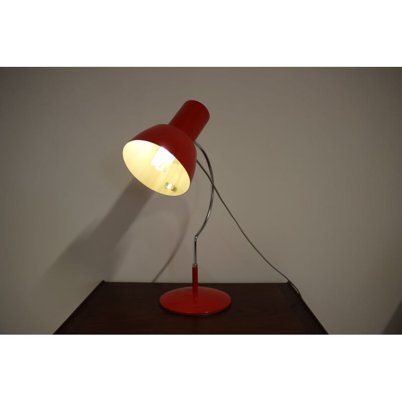 Lampe de table rouge Napako, 1960