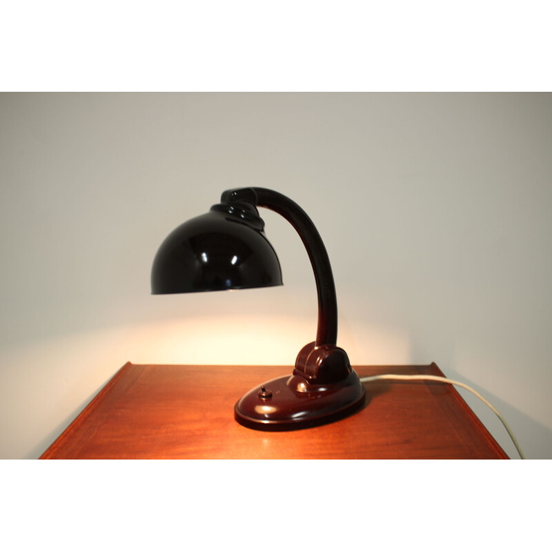 Vintage Bakelite Table Lamp by Eric Kirkman Cole, 1930