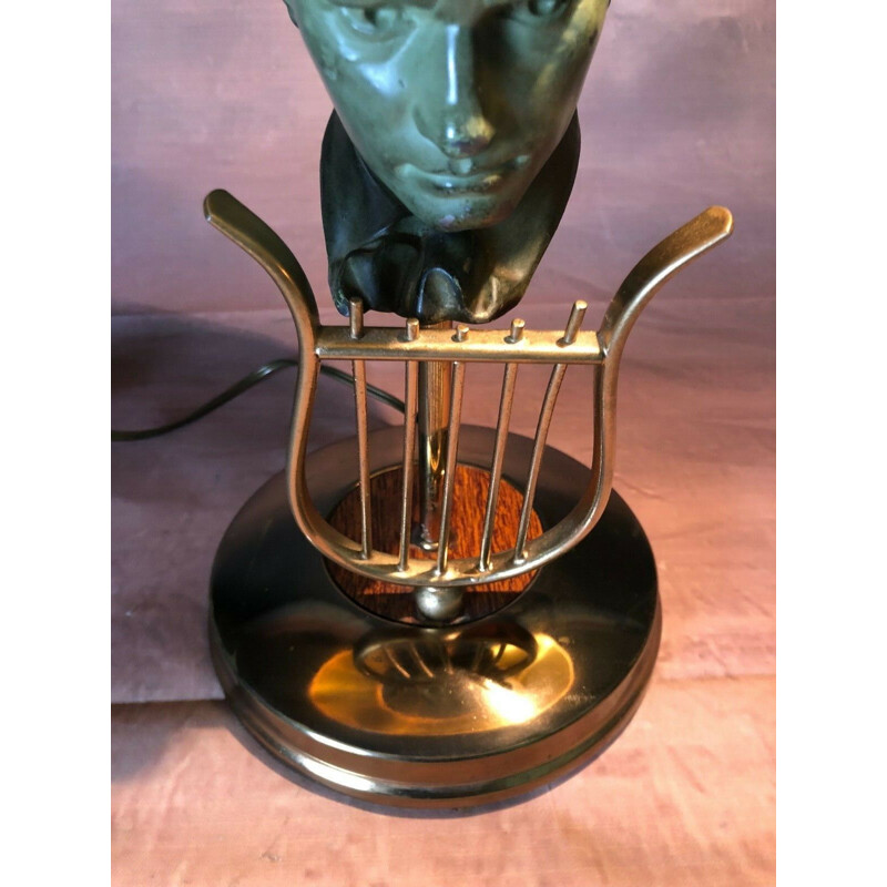 Vintage brass Beethoven desk lamp