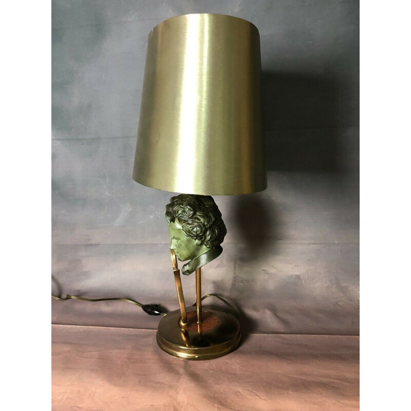 Vintage brass Beethoven desk lamp