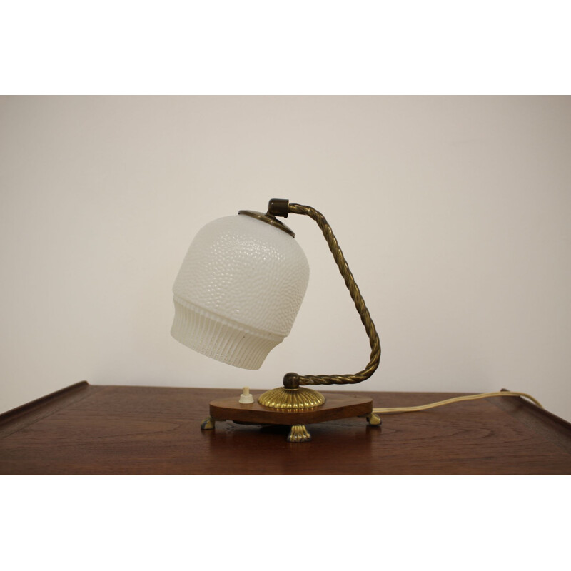 Petite lampe de table Art déco vintage, 1930