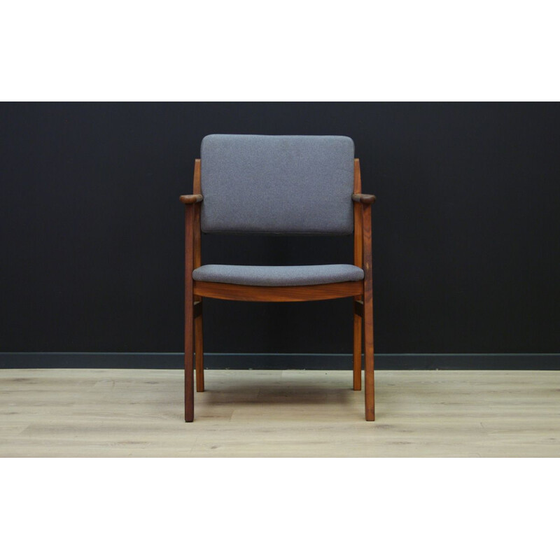 Vintage Danish grey armchair 1970