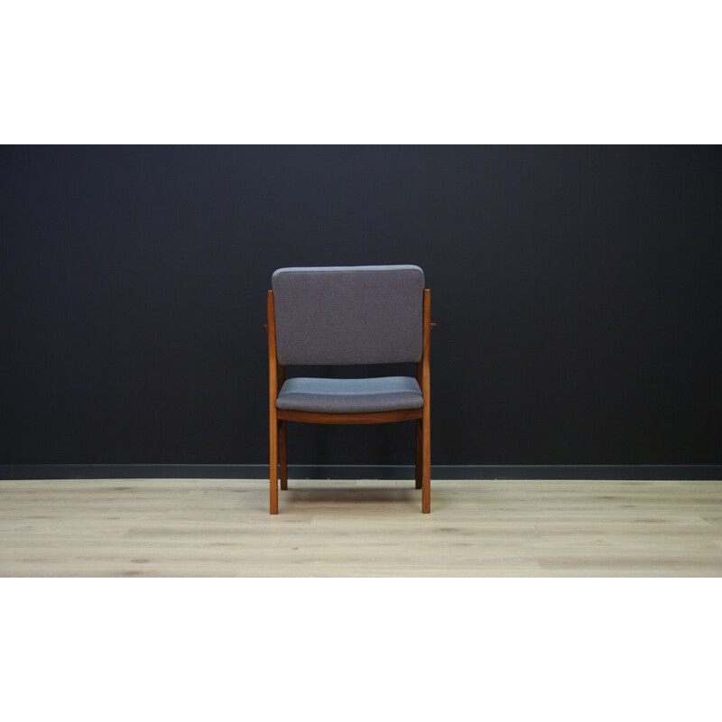 Fauteuil gris danois vintage 1970