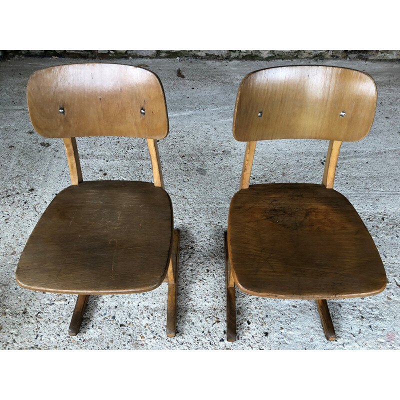 Paire de chaises vintage pour enfant, modèle grande taille par Casala