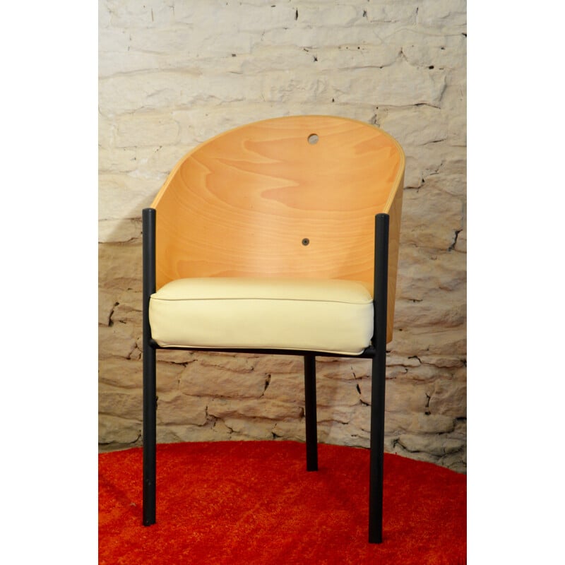 "Costes" chair in leather, Philippe STARCK - 1990s