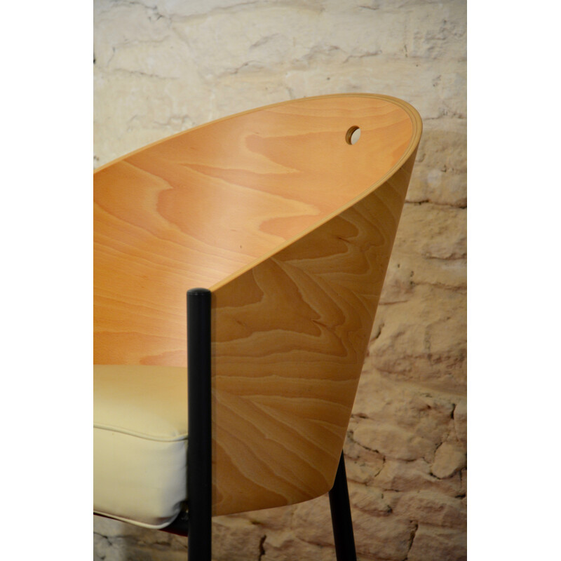 "Costes" chair in leather, Philippe STARCK - 1990s