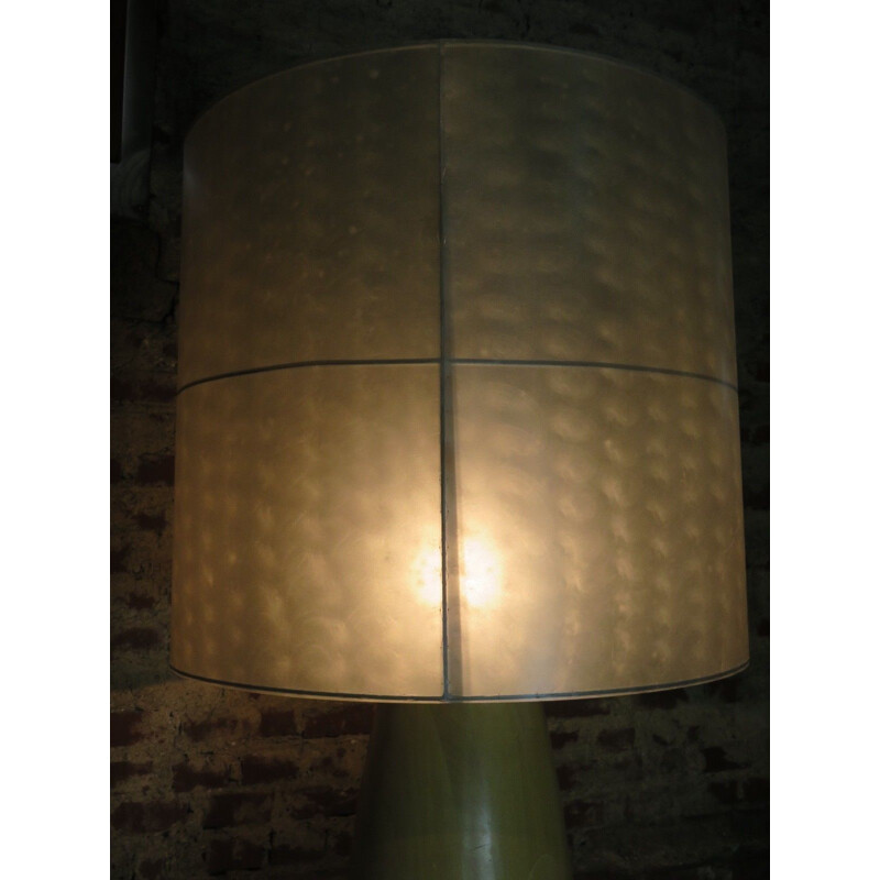 Vintage light wood stand lamp 1980