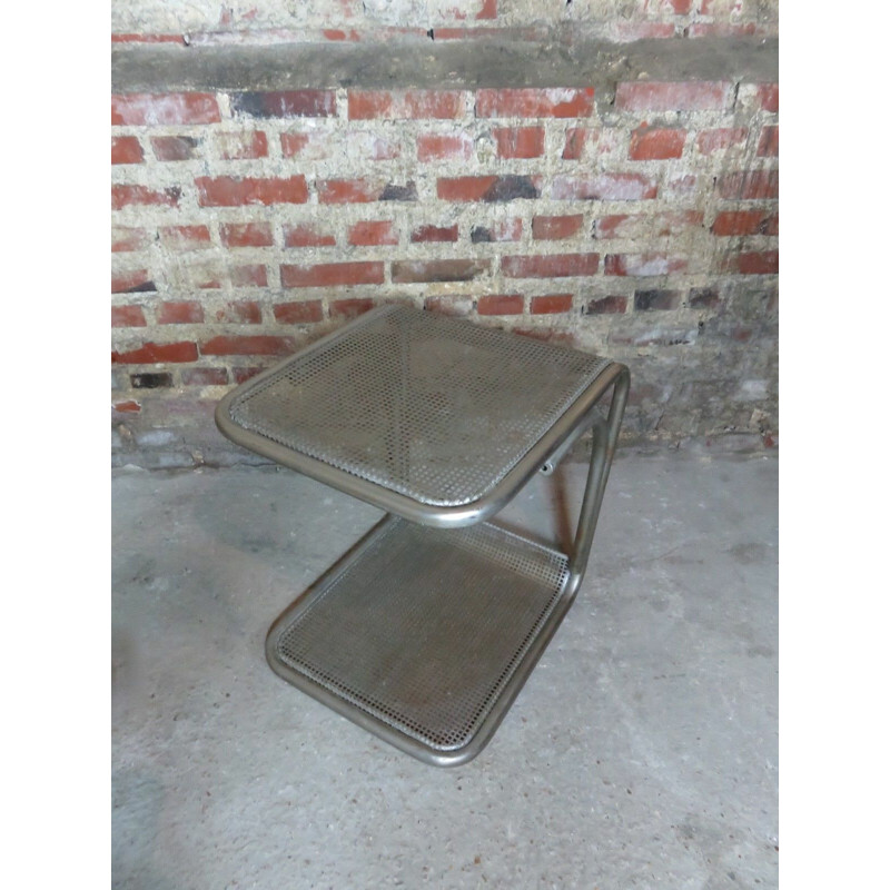 Pair of vintage iron side tables