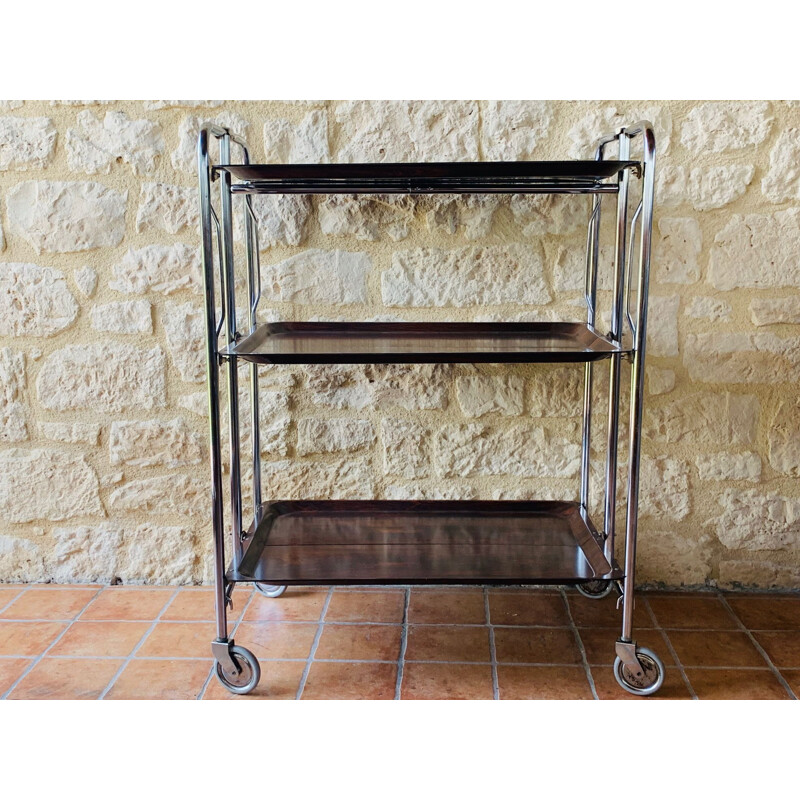 Vintage 3 tier bar cart from France 1970