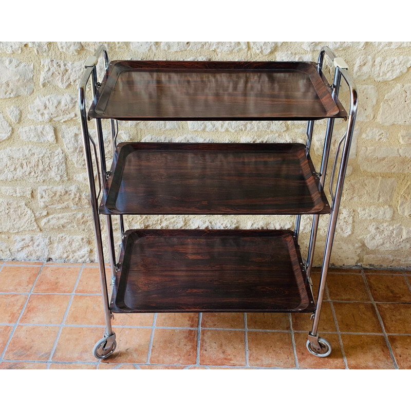 Vintage 3 tier bar cart from France 1970