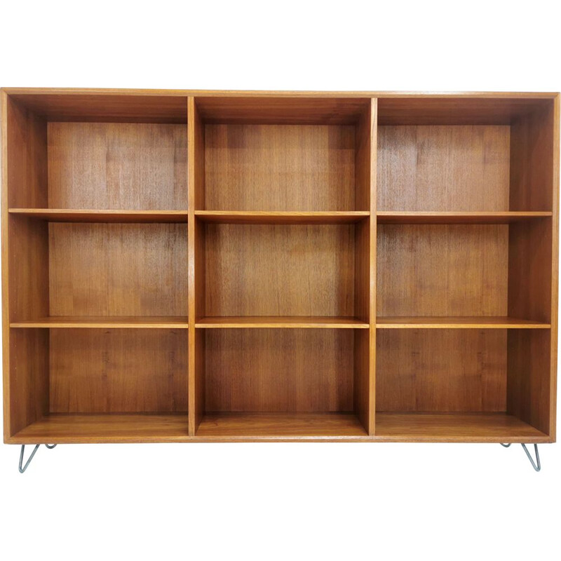 Vintage Teak Bookcase, Denmark, 1960-70s