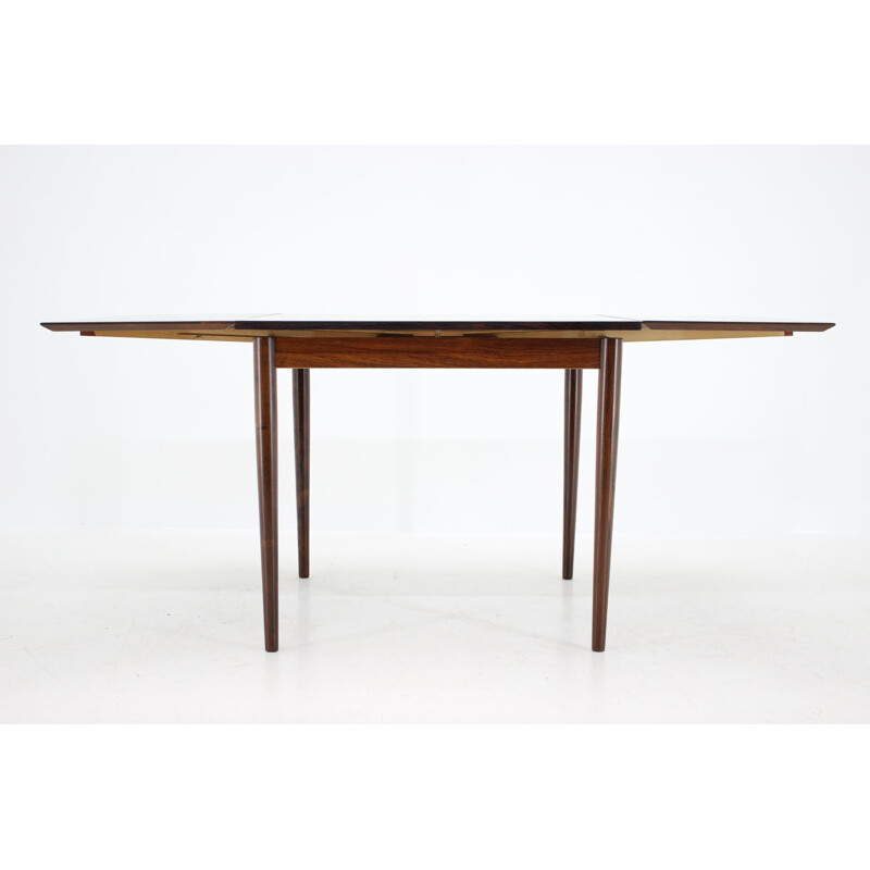 Vintage extendable teak table in palisander 1960s 