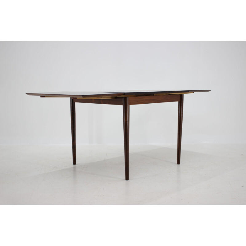 Vintage extendable teak table in palisander 1960s 