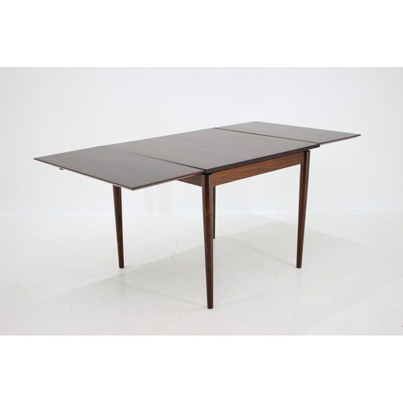 Vintage extendable teak table in palisander 1960s 