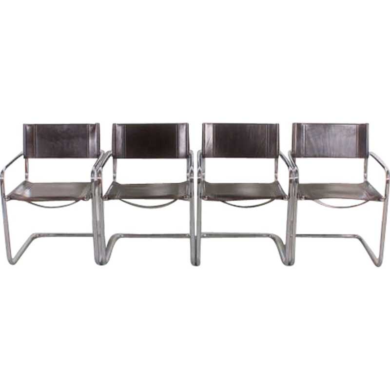 Set of 4 Vintage S34 chairs by Mart Stam, 1980s