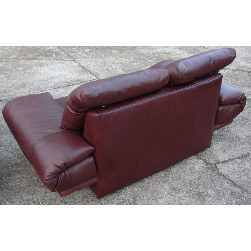 Vintage leather sofa Rolf Benz, 1970