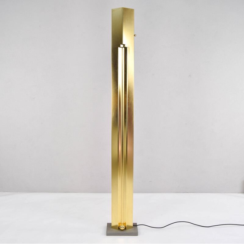 Vintage brass floor lamp by Kazuhide Takahama for Sirrah