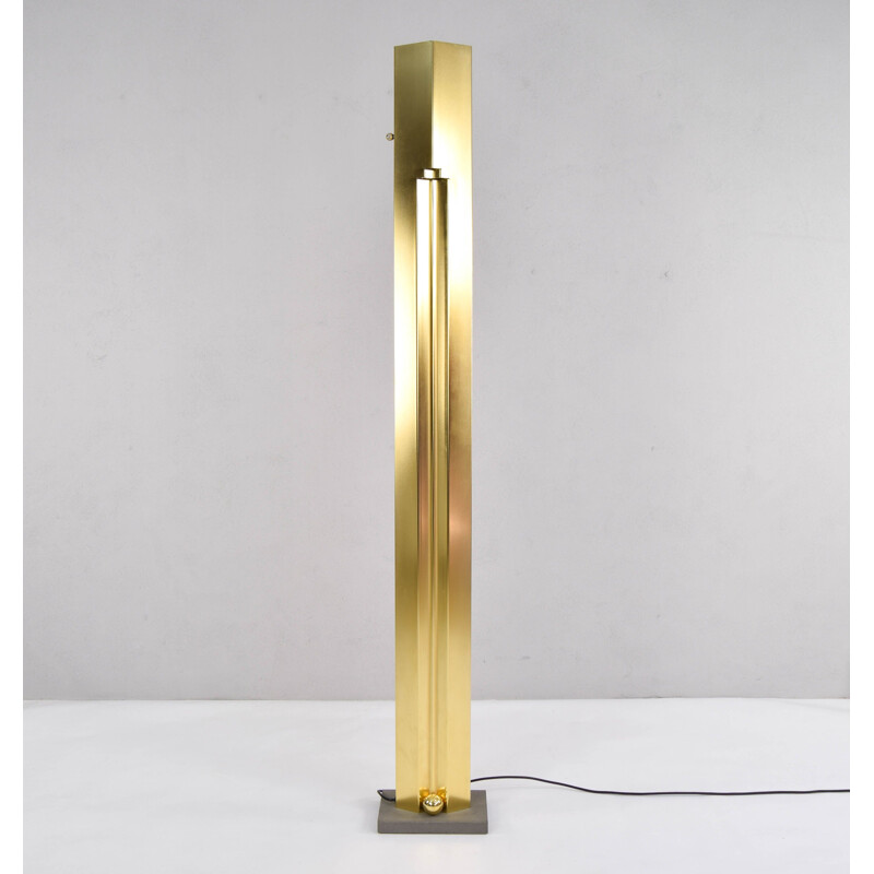 Vintage brass floor lamp by Kazuhide Takahama for Sirrah