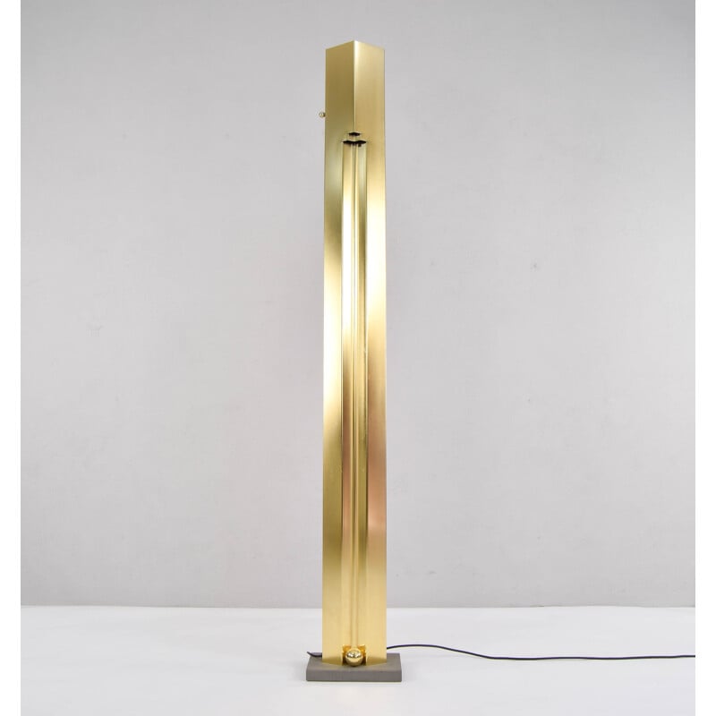 Vintage brass floor lamp by Kazuhide Takahama for Sirrah