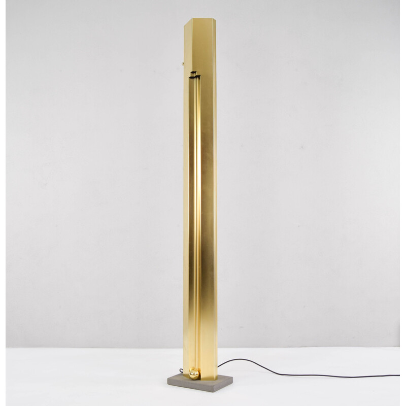 Vintage brass floor lamp by Kazuhide Takahama for Sirrah