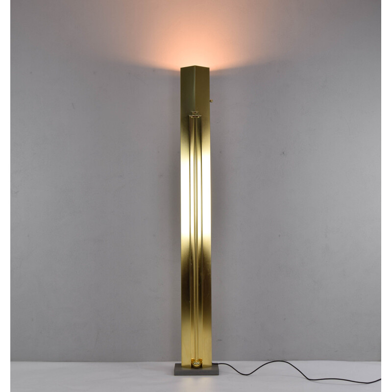 Vintage brass floor lamp by Kazuhide Takahama for Sirrah