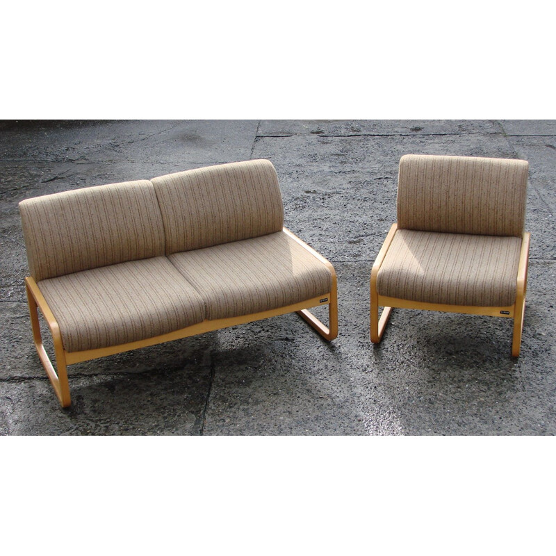 Vintage sofa and armchair by Wilkhan , 1970s