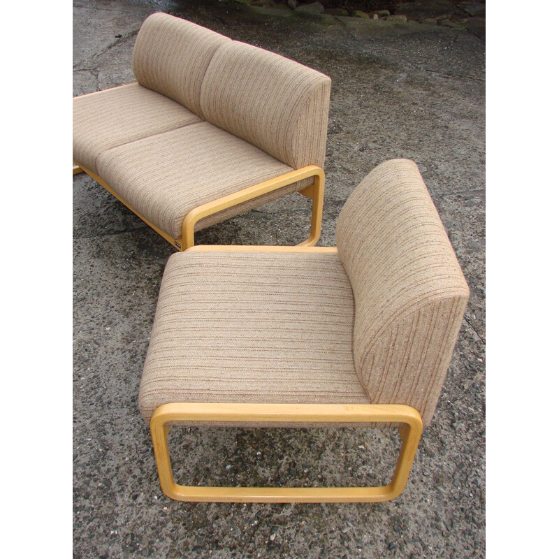 Canapé et fauteuil vintage de Wilkhan, 1970