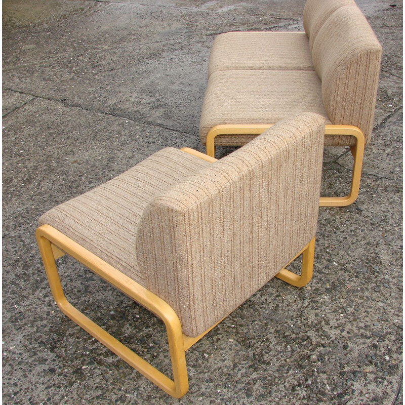 Canapé et fauteuil vintage de Wilkhan, 1970