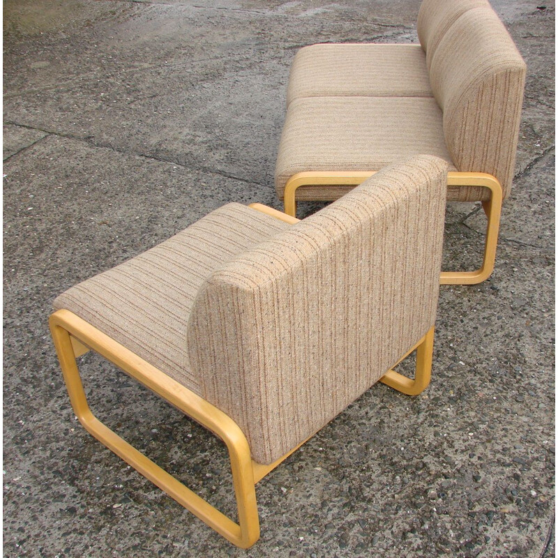 Vintage sofa and armchair by Wilkhan , 1970s