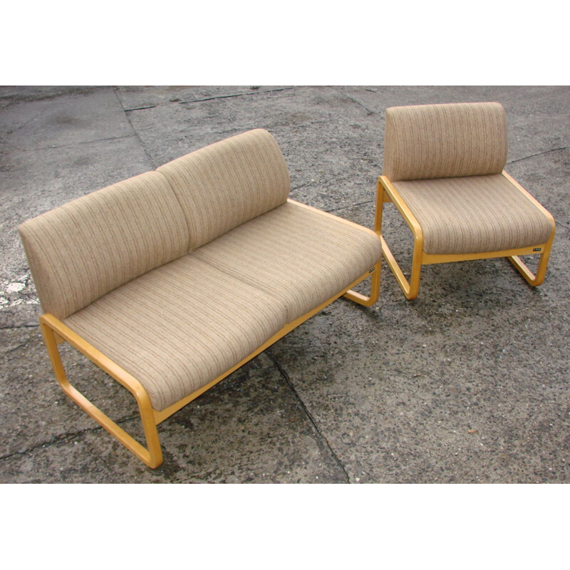 Vintage sofa and armchair by Wilkhan , 1970s