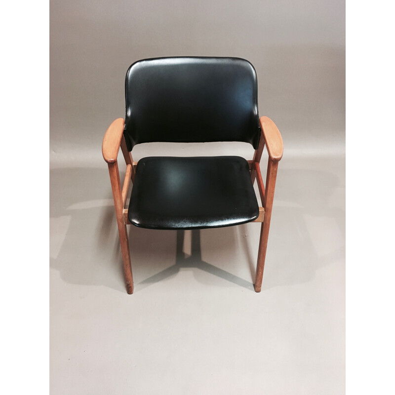 Vintage armchair, Scandinavian design by Erik Buck 1950