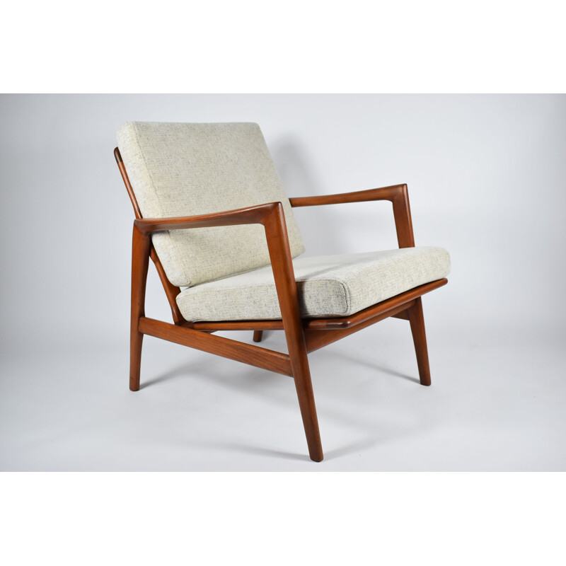 Vintage Scandinavian Stefan armchair type 300-139 by Swarzędzka Furniture Factory, 1960s