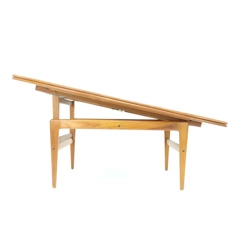 Vintage Danish teak metamorphic coffee & dining table by Kai Kristiansen