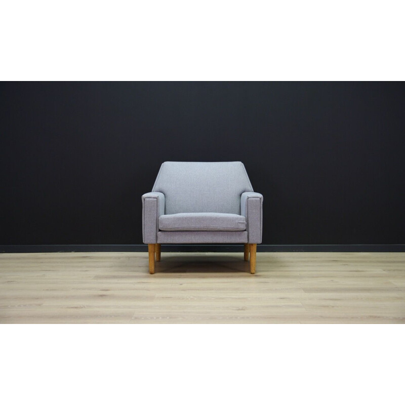 Vintage grey danish armchair, 1960-1970