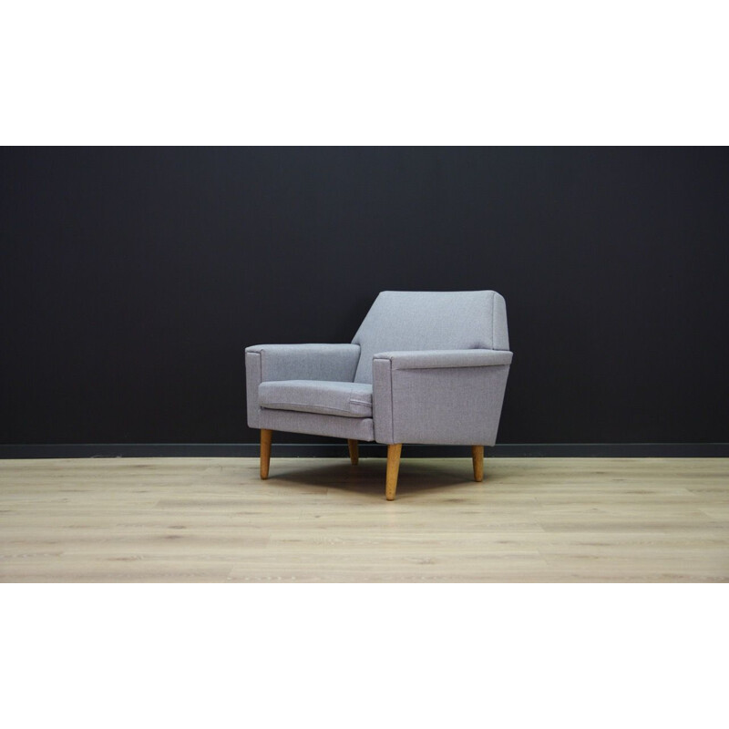 Vintage grey danish armchair, 1960-1970