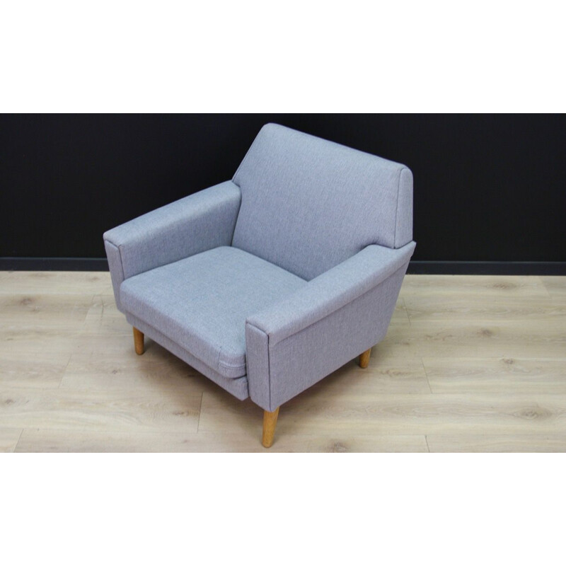 Vintage grey danish armchair, 1960-1970